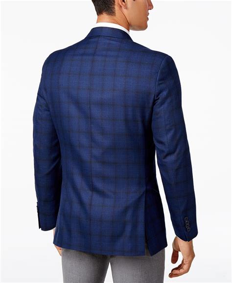 michael kors navy windowpane|Michael Kors Men's Classic.